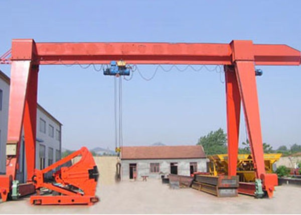 Single girder gantry crane with cantilever for sale