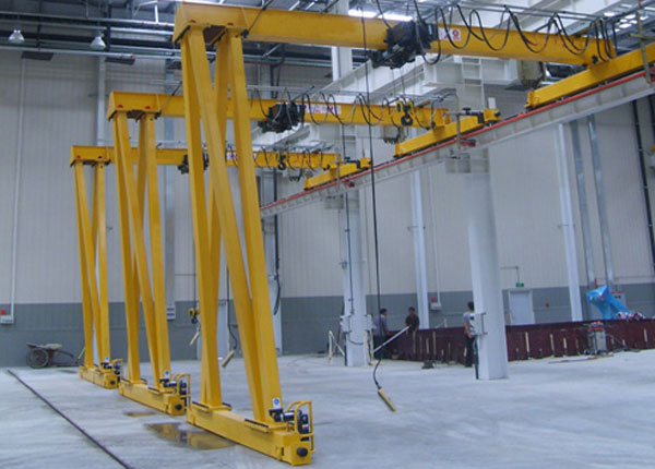 Single girder semi gantry crane for sale